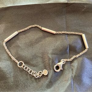 Silpada shiny and oxidized silver bracelet.